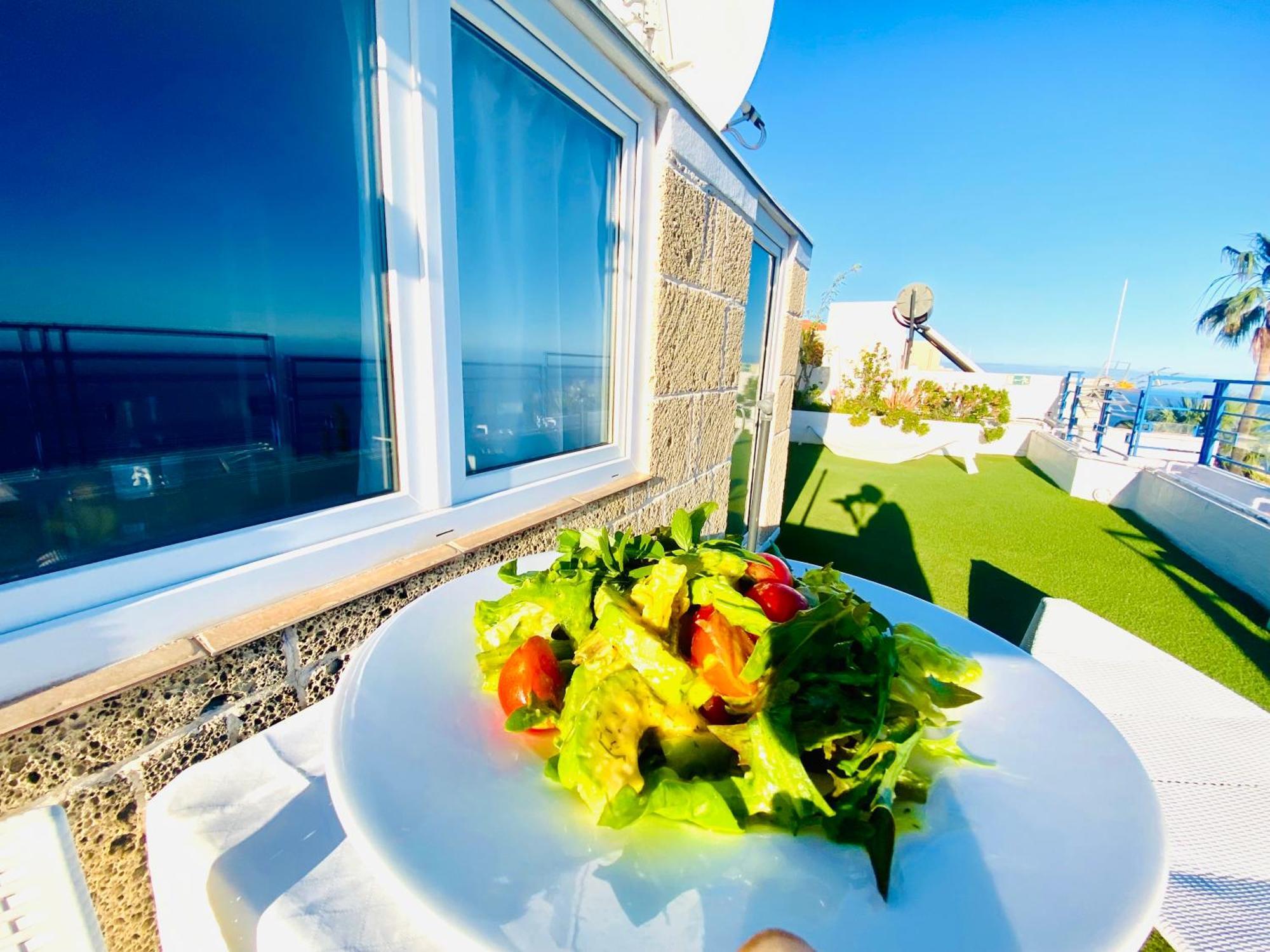 Apartamento Atlantico - Terraza única con vistas al océano - Wifi&Netflix Santa Cruz de Tenerife Exterior foto